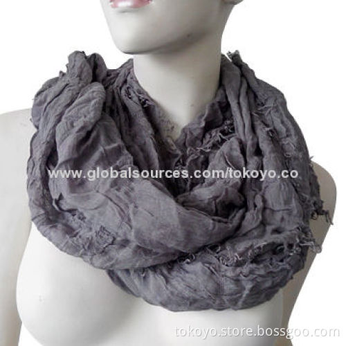 Viscose scarf with plain dyeing, made of viscose and modal, 180*70+1.5cm all around